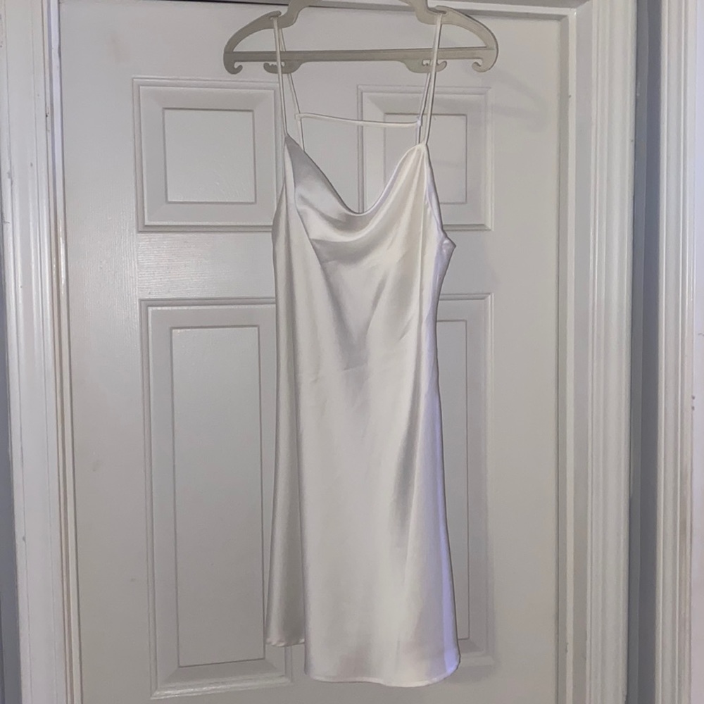 Never worn American threads white slip dress
